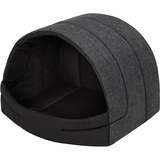 PillowPrim Hundehütte Hundehöhle Hundebett Hundehaus Katzenhöhle Schlafplatz L - 55x43 cm Schwarz