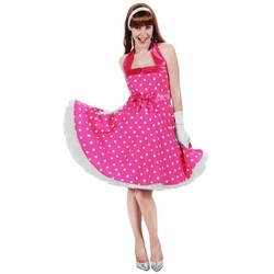 thetru Kostüm Rockabilly Kleid pink-weiß, Glamouröser Auftritt im femininen Stil der 50er Jahre rosa S