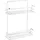 MSV Regal mit 2 Ebenen, verchromt, Silver