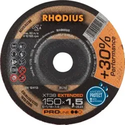 RHODIUS Trennscheibe XT38 150 x 1,5mm gerade