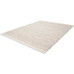 Wollteppich OBSESSION "My Jaipur 333", beige, B:120cm H:14mm L:170cm, Wolle, Teppiche, Handweb Teppich, reine Wolle, handgewebt