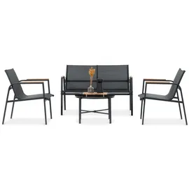 beautysofa THAITI Set 4-tlg. Schwarz