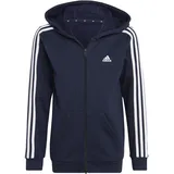 Adidas 3-Streifen Fleece Reißverschlusspullover Legend Ink / White 128