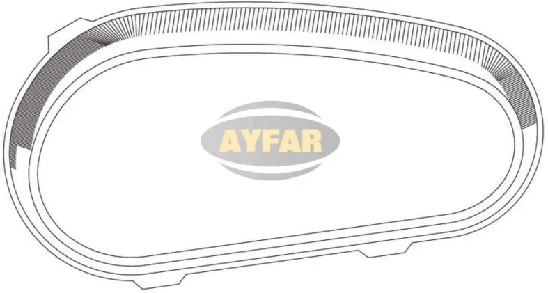 Scheinwerferglas, rechte Seite, für VW Golf 4 1997-2003