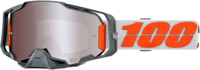 100 Percent Armega HiPer, lunettes miroirs - Argent/Orange Argent Réfléchissant