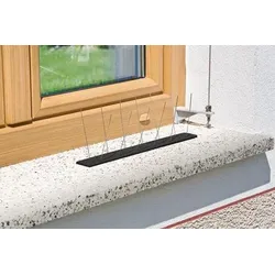 WINDHAGER Vogel- und Taubenabwehr Starter Set Schutz bis 1 m 36 Spikes Kunststoff - 7120