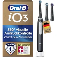 Oral-B iO Series 3 Plus Edition Elektrische Zahnbürste schwarz + Aufsteckbürsten 3 St.