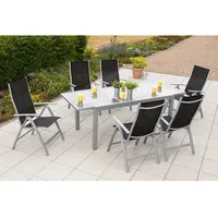 Merxx Carrara Set 7-tlg. Schwarz/Grau