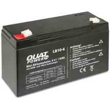 QuatPower Blei-Akkumulator LB10-6, 6 V-/10 Ah