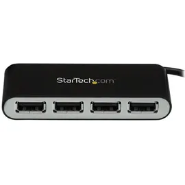 Startech StarTech.com Mobiler 4-Port-USB 2.0-Hub mit integriertem Kabel