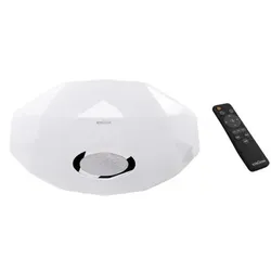 Deckenlampe Plafond Led mit Fernbedienung zur Einstellung von Helligkeit und Farbe des Lichts 24W weiß IRYNA 8458