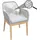 Proregal Gartenstuhl 85 x 58 x 59 cm silber 1 St.