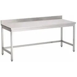Gastro-Inox Arbeitstisch aus Edelstahl mit Aufkantung 1500x700x880mm
