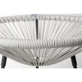 sunnypillow Acapulco Gartenstuhl 2er Set 0 x 0 x 0 cm weiß