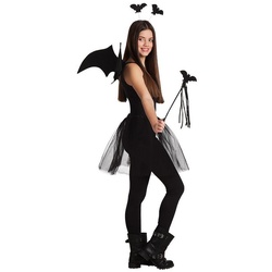Boland Kostüm Halloween Fledermaus Accessoire-Set für Kinder, Halloween-Kostümset für Kinder und Jugendliche schwarz
