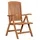 deVries Woodie Gartenstuhl 62 x 54 x 110 cm braun