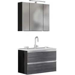Badezimmer in Silber/ Eichefarbe 'Arezzo'