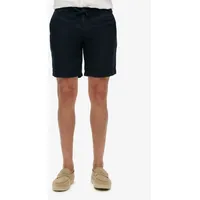 Superdry Merchant Linen Kurze Hose - Eclipse Navy -