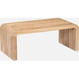 sweeek - Rechteckiger Couchtisch aus massivem Akazienholz