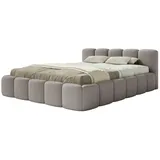 Selsey Polsterbett mit Bettkasten und Metallrahmen-lattenrost, grau - Maße (cm): B: 200 H: 72