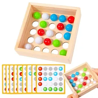 KUKUTrue® Montessori Spielzeug 3 4 5, Kinderspiele ab 3 Jahre, Feinmotorik ab 3 Jahre, Holzspielzeug, Farbsortierspiel, Geschenk 3–5 Kinder Junge Mädchen