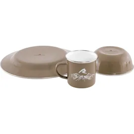 Robens Tongass Single Enamel Geschirrset - Khaki - One Size