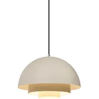 QAZQA Loes 1-flg. dimmbar 40 cm Rund/Creme