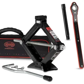 Heyner Wagenheber 1,5t Stahl/Gummi schwarz 104–380mm