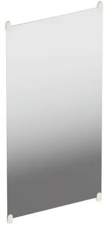 Hewi S 801 Wandspiegel 801.01B30099 600x1200x6mm, mit Haltern, matt, reinweiß