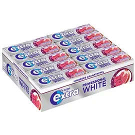 Extra® PROFESSIONAL WHITE HIMBEERE GRANATAPFEL Kaugummis 30 Pack à 10 Stück