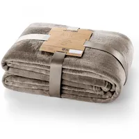 DecoKing Kuscheldecke 160x210 cm Cappuccino Decke Microfaser Tagesdecke Fleece