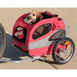 PetSafe Fahrradhundeanhänger Fahrradanhänger für Hunde Happy Ride M Rot rot