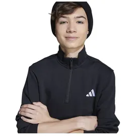 adidas Essentials Half-Zip Kinder Rollkragenpullover, schwarz - 128