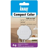 KNAUF Compact Colors Farb-Pigmente – Pigment-Pulver zum Einfärben von Putz, nicht staubend, hoch konzentriert und wischfest, Café au lait, 6-g