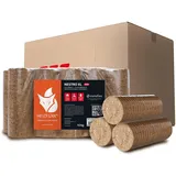 Holzbriketts Nestro XL Red - Hartholzbriketts 20 kg (2x10 kg) - Premium Briketts für Kamin, Heizkessel & Ofen - Hoher Heizwert, geringer Aschegehalt & maximale Energieausbeute