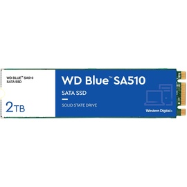 Western Digital WD Blue SA510 SATA SSD 2 TB M.2 2280 (Lesen bis 560 MB/s, Schreiben bis 520 MB/s, Upgrade für PC/Laptop, dreimonatiges Probeabo von Dropbox Professional, Western Digital SSD Dashboard)