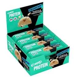 CORNY Crunchy Protein bar Vanilla White Crunch 30% Proteinriegel 12 Riegel