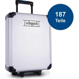 SCHEPPACH Werkzeugkoffer WZT187 187-tlg. schwarz/silberfarben