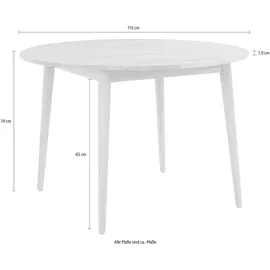 Andas Esstisch »Toarp« Massivholz Eiche Esszimmertisch im Scandi Look, FSC zertifiziert