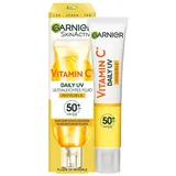 Garnier Skin Active Vitamin C Tägliches Sonnenfluid Invisible mit LSF 50+ Gesichtscreme 40 ml