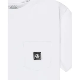 Element T-Shirt "Icon Labelcket", Jungen, Gr. 12(148-156cm), optic weiß, Obermaterial: 100% Baumwolle., Shirts T-Shirt