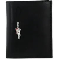 Drachenleder Herren Portemonnaie schwarz Leder 10x1,5x12cm OPD101S - Schwarz