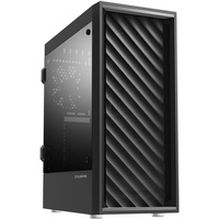 Zalman T7 PC Gehäuse Midi Tower ATX, Mesh Front 2xLüfter, Glas Seitenwand, Schwarz