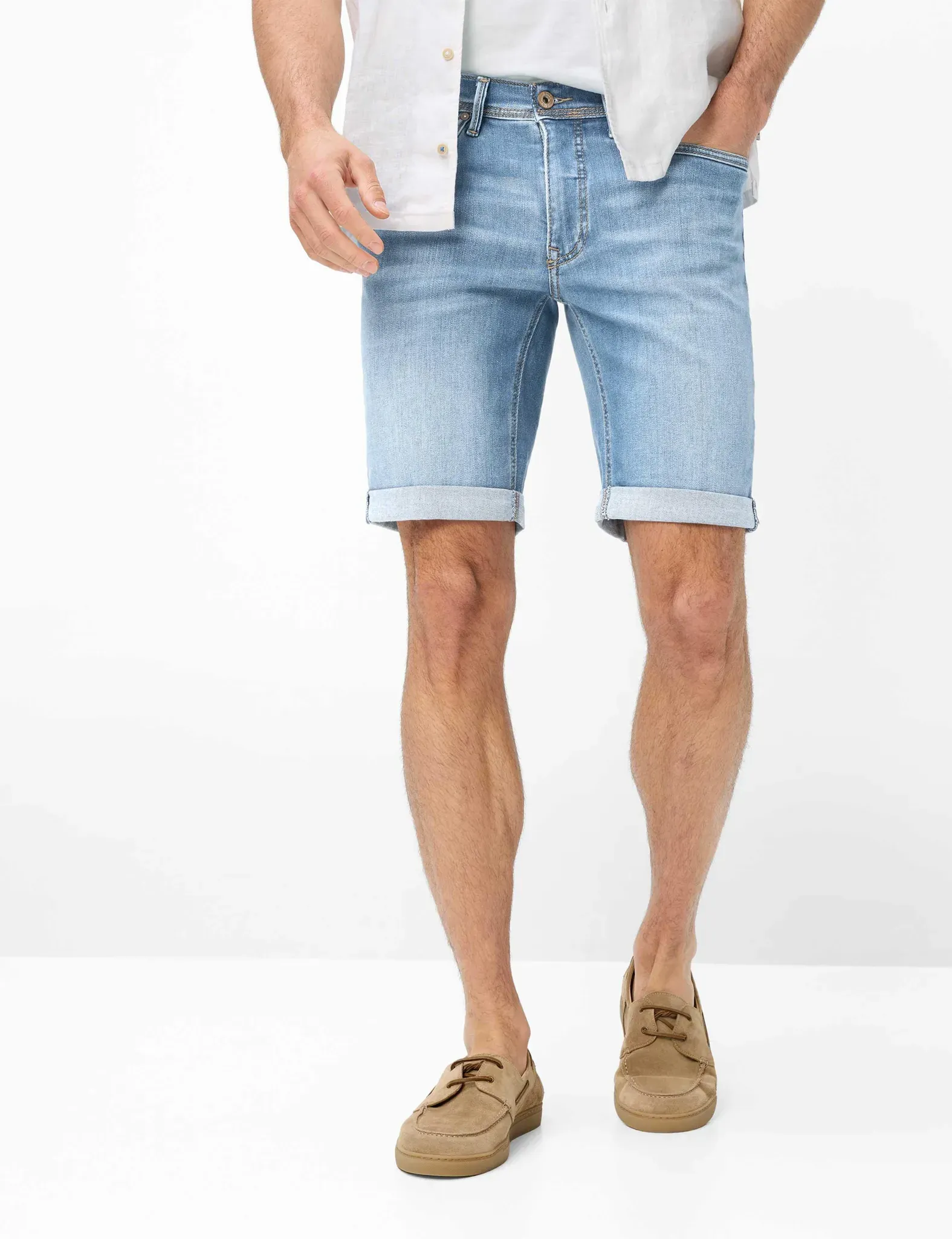 Brax Herren Bermuda Style CHRIS B BLUE REBEL USED, denim blau, Gr. 36