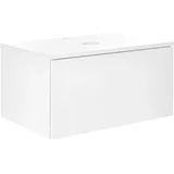 Beliani Waschbeckenunterschrank 80 x 40 x 52 cm Weiß