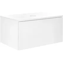 Beliani Waschbeckenunterschrank 80 x 40 x 52 cm Weiß