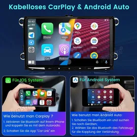 junsun Android Autoradio 4+64GB für VW Golf 7/Passat/Tiguan/Jetta/Polo/Beetle