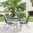 Juskys Milano Set 5-tlg. silbergrau