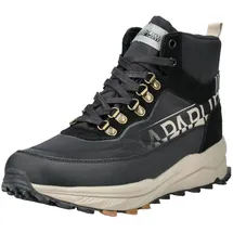 Napapijri Schnürstiefel schwarz / weißmeliert 44