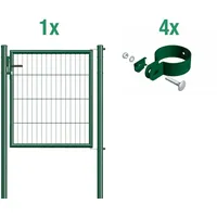 GAH Alberts Alberts Einstab-Gittermatten-Einzeltorset zinkphosphatiert grün 1250 mm